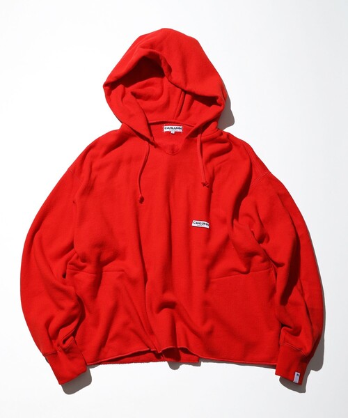 CAHLUMN/カウラム Wool Cotton Loop Back Sweat Hoodie/ウール