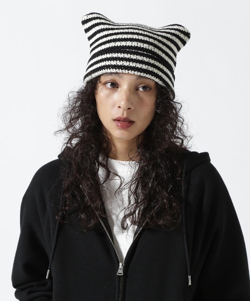 セール】Chica/チカ/ネコ耳ニット帽（ニットキャップ/ビーニー