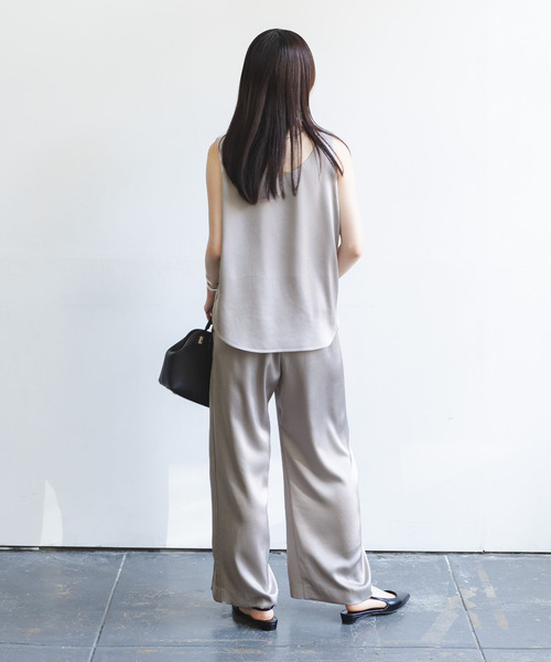 セール】ルナサテンデコルテ2WAYトップス（タンクトップ）｜NOBLE