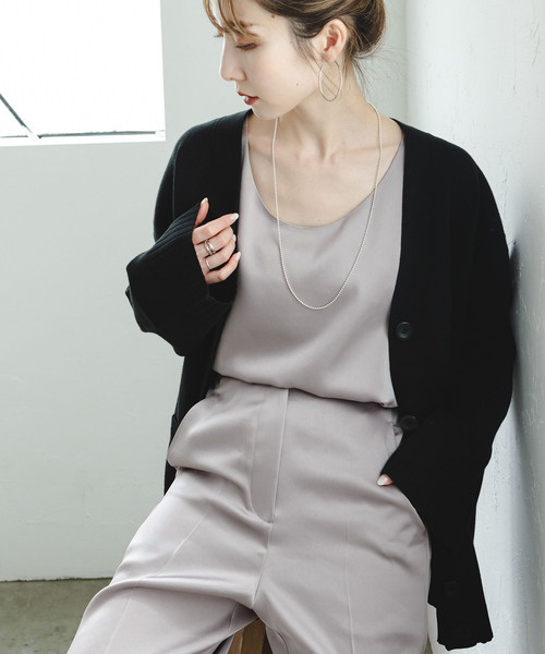 セール】ルナサテンデコルテ2WAYトップス（タンクトップ）｜NOBLE