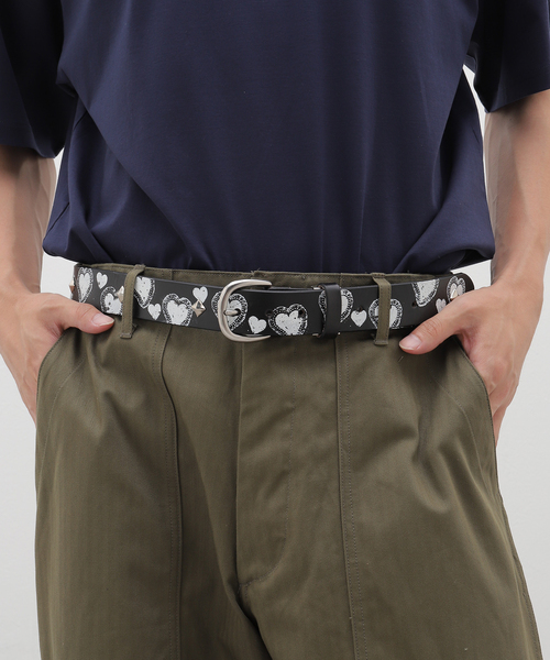 Little Willow / リトルウィロー】HEART LEATHER BELT EX（ベルト