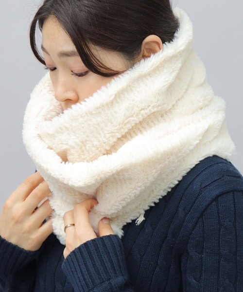 セール】フェイクファー ボリューム ネックウォーマー（ネック