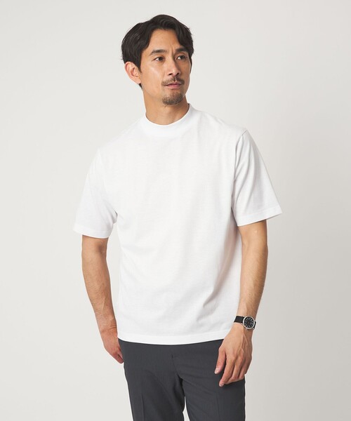 WEB限定】JUST fit デイリー モック 半袖 Tシャツ カットソー -吸水速
