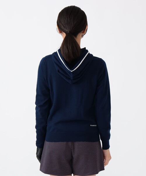 セール】PURPLE LABEL / ラインフーディー ニットプルオーバーパーカー