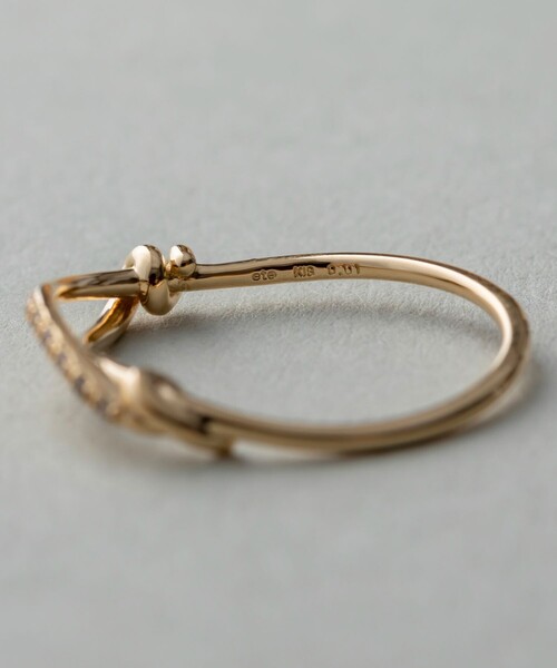 レイヤード] K18YG ブラウンダイヤモンド リング（リング）｜ete（エテ