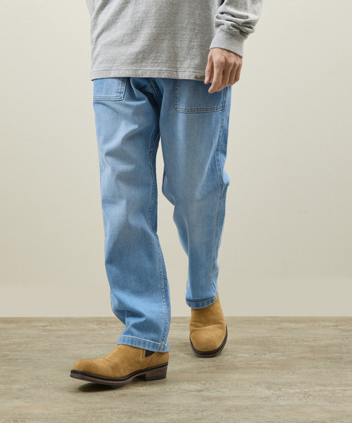Gramicci グラミチ / STRETCH DENIM LOOSE TAPERED RIDGE PANTS