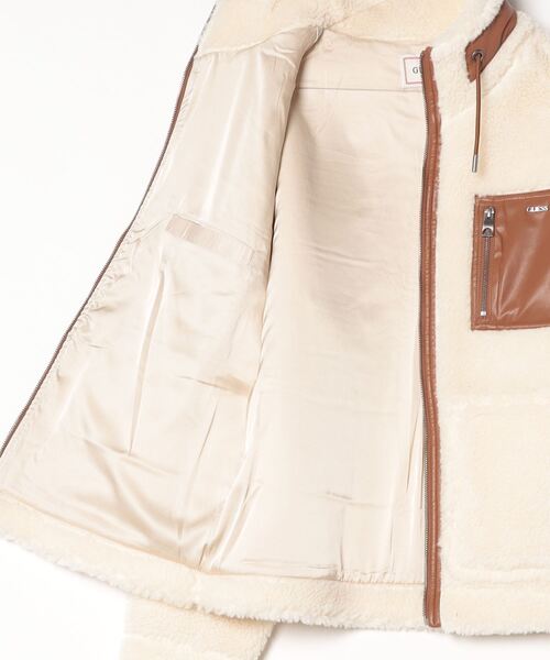 FAUX Sherpa Guess Zip Poket Jacket ジャケット アウター | GUESS