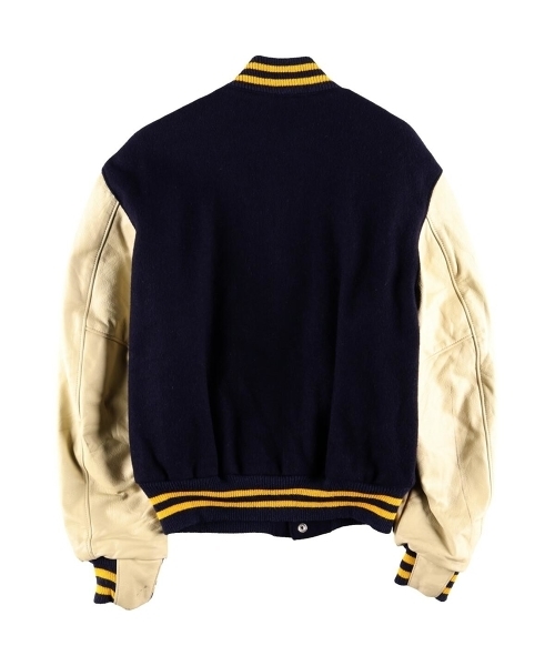 ブランド古着】袖革ウールスタジャン アワードジャケット（スタジャン