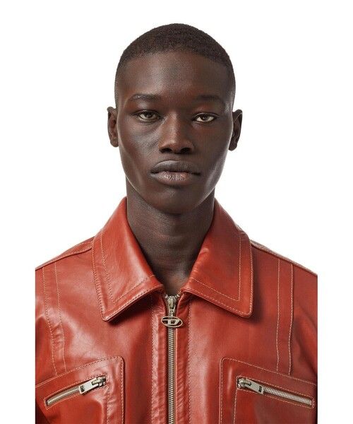 DIESEL（ディーゼル）の「メンズ レザージャケット（ライダース
