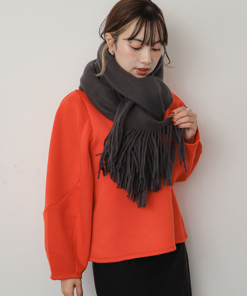セール】ニットフリンジストール（ストール/ショール）｜SENSE OF