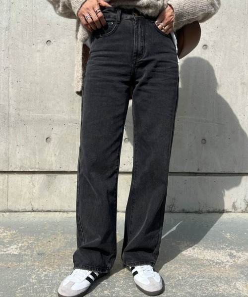 セール】ストレートブラックデニム（chiica select）/ ストレート