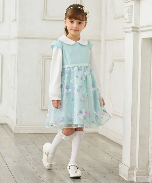 apolina 配送 2-3Y 刺繍 チュニックワンピース apolina 2-3Y 刺繍