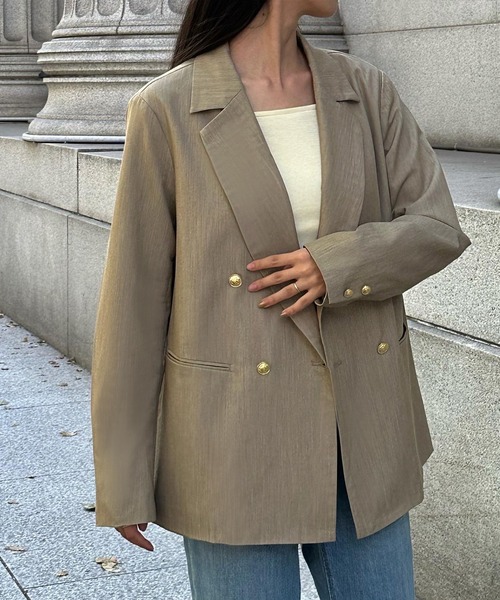 JUNOAH（ジュノア）の「金ボタンテーラードジャケット（テーラード