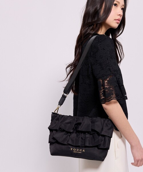 TOCCA FRILL POCHETTE ポシェット ショルダーバッグ フリル FRILL