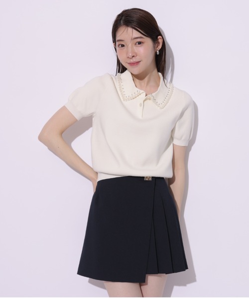 Rirandture（リランドチュール）の「パールカラーポロニット（ニット