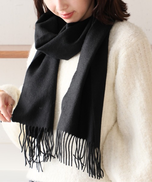 セール】【SETUP7】ピュアカシミア100% カシミア プレーン マフラー