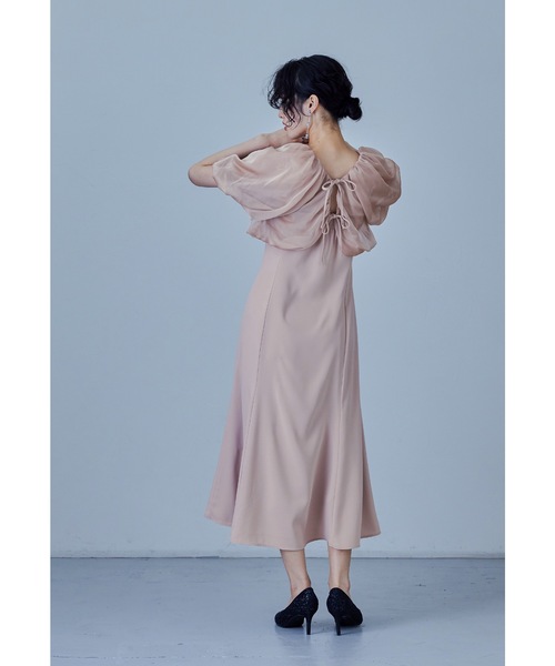 バルーンヘムオーガンジーボレロマーメイドドレス 結婚式 パーティー