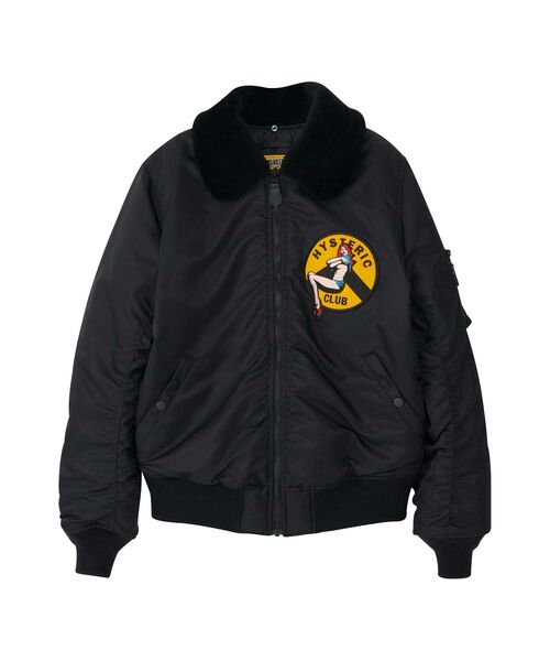 にゃんこつ】HYSTERIC CLUBワッペン B-15ジャケット HYSTERIC GLAMOUR
