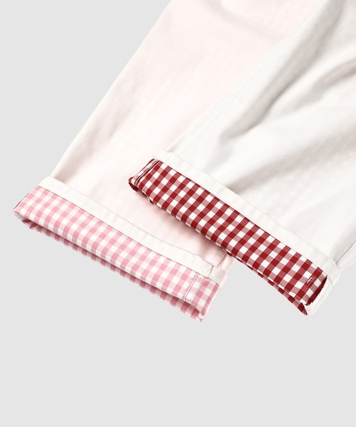 TSTS（ティーエスティーエス）の「2 GINGHAM LINING DENIM TROUSERS