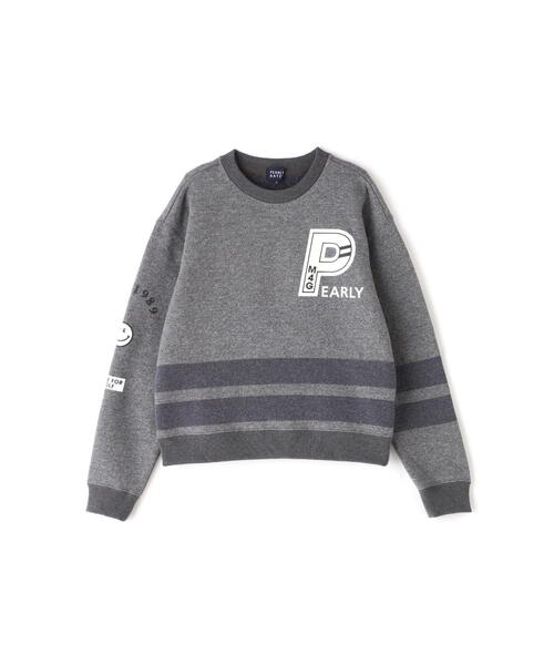 PEARLY GATES（パーリーゲイツ）の「タンデム裏毛ボーダー クルー