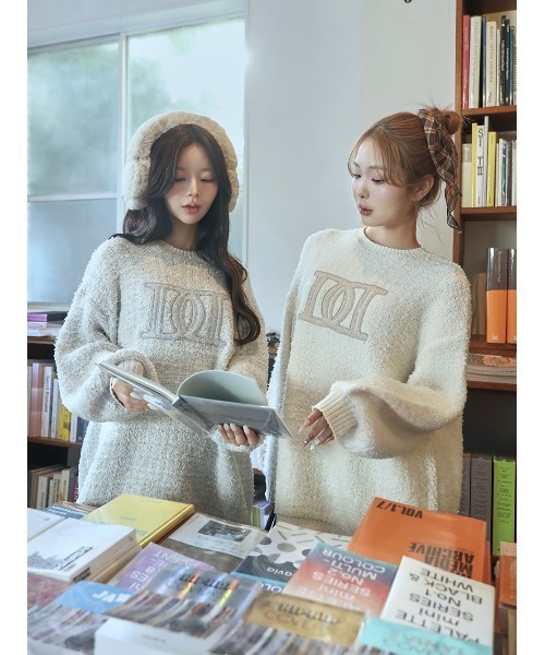 DDロゴツイードニットプルオーバー（ニット/セーター）｜Darich