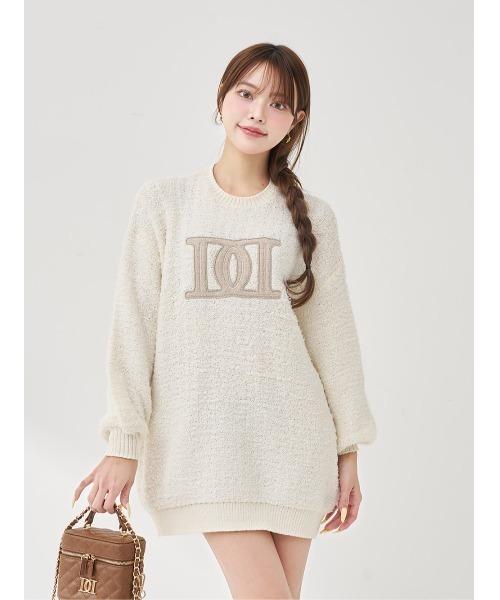 DDロゴツイードニットプルオーバー（ニット/セーター）｜Darich