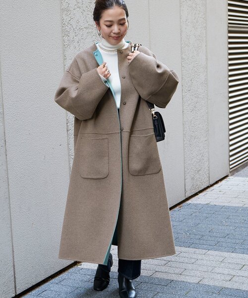 追加》S120ブレンドリバーシブルコート（ノーカラーコート）｜B.C