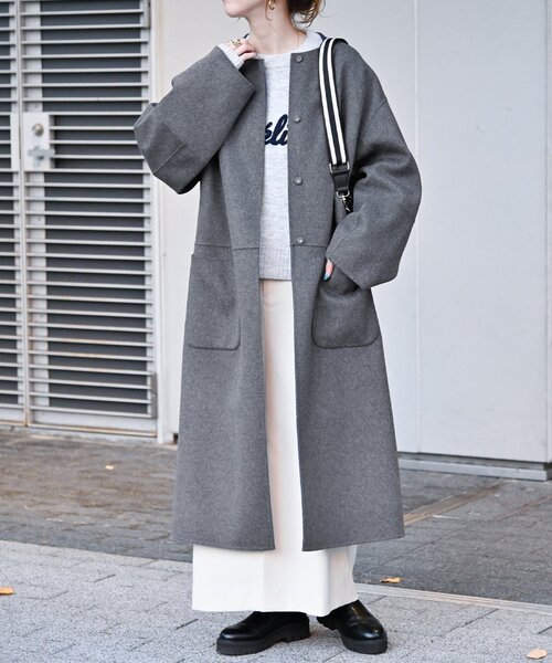 追加》S120ブレンドリバーシブルコート（ノーカラーコート）｜B.C