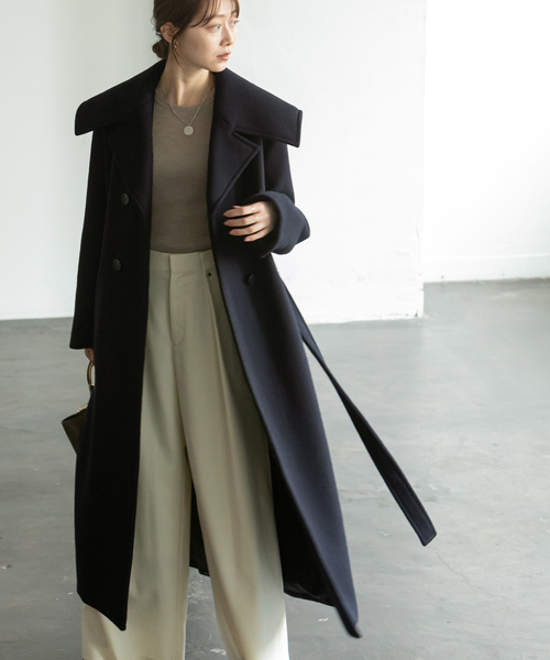 Noble（ノーブル）の「ダブルビーバービッグカラーコート（その他