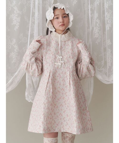 merry jenny（メリージェニー）の「ジャガードフレアミニワンピース