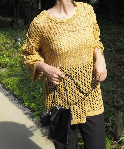 cepo（セポ）の「ドットメッシュ リンキングニット（ニット/セーター