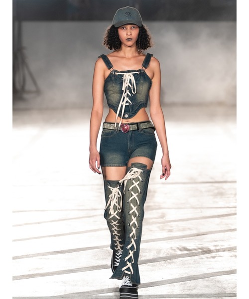 PAMEO POSE（パメオポーズ）の「Charming Heart Belt Denim（ベルト