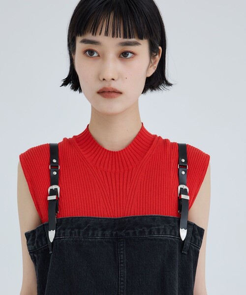 TOGA PULLA/トーガプルラ】Suspenders denim dress/デニムワンピース