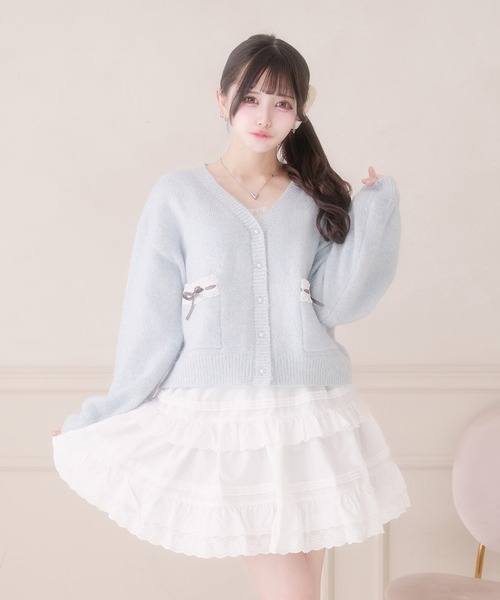 コットンレースフリルスカート（スカート）｜Pal elfy（パルエルフィー