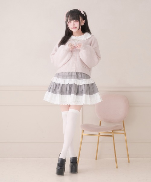 コットンレースフリルスカート（スカート）｜Pal elfy（パルエルフィー