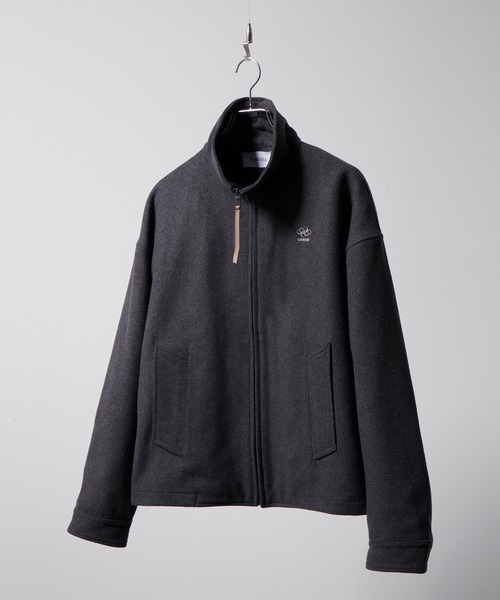 セール】High neck zip-up short blouson/ハイネックジップアップ