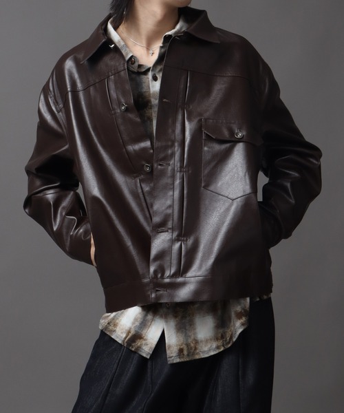 1ST型アーティフィシャルレザージャケット（ブルゾン）｜Art re A