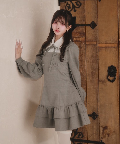 クラシカルシャツレイヤードワンピース（ワンピース）｜Pal elfy（パル