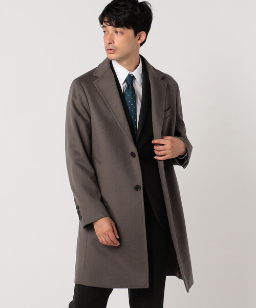 COMME CA ISM（コムサイズム）の「アンゴラ混 チェスターコート