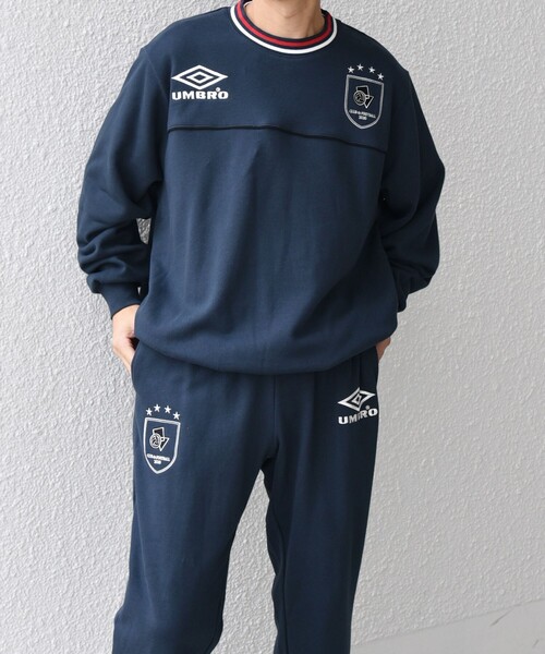 セール】【SHIPS any別注】UMBRO: 90s ロゴ サッカー スウェット
