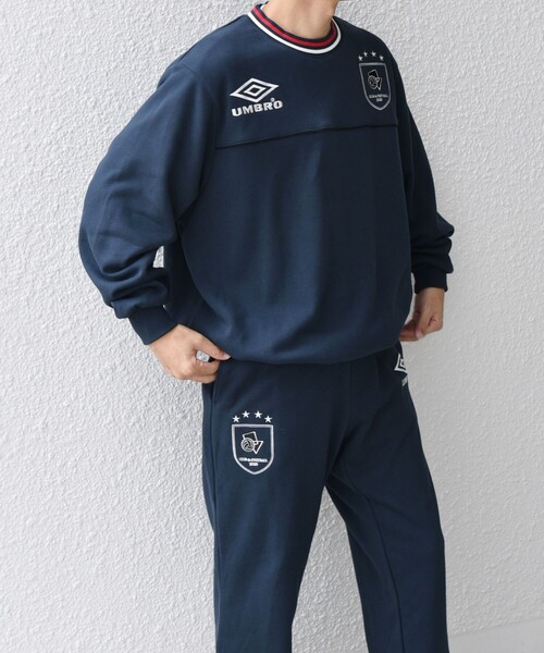 セール】【SHIPS any別注】UMBRO: 90s ロゴ サッカー スウェット