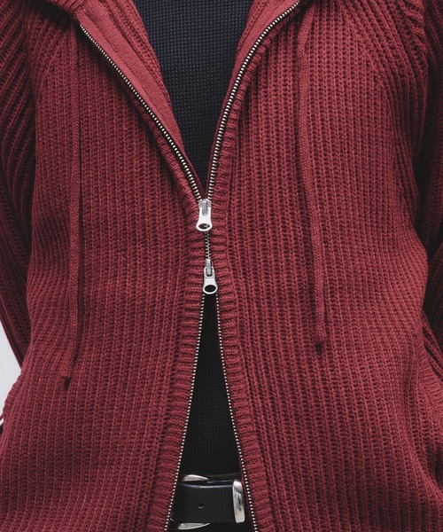 Adoon plain（アドーンプレーン）の「【NEW COLOR】 DOUBLE ZIP KNIT