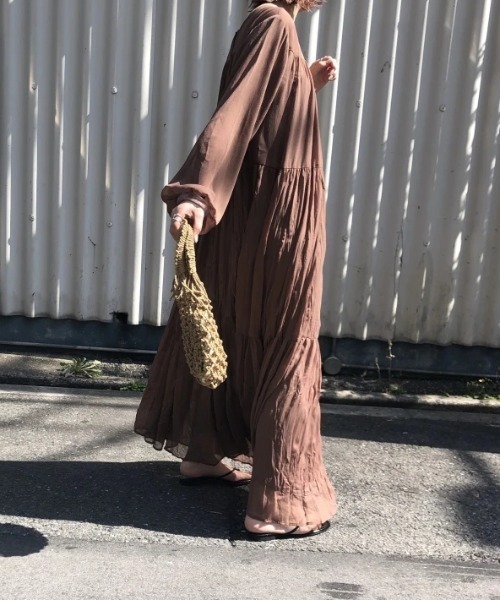 WILLFULLY（ウィルフリー）の「general fold long dress op