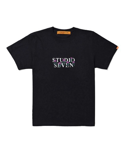 セール】Rose Logo Black SS Tee【STUDIOSEVEN/スタジオセブン】（T