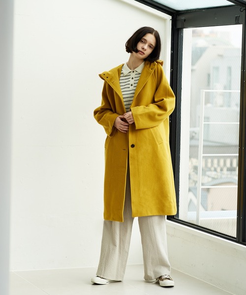 セール】ウールビーバーフードロングコート（その他アウター）｜LA