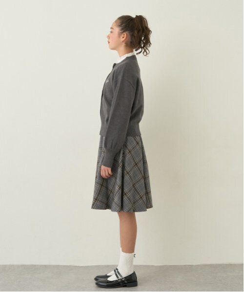 チェックフレアスカート（スカート）｜pom ponette junior