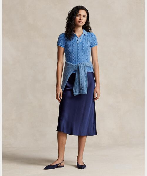 ケーブルニット ポロシャツ（ニット/セーター）｜POLO RALPH LAUREN