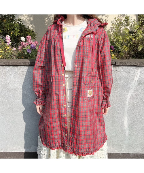 PINK HOUSE（ピンクハウス）の「ロゴ＆ネーム使いレインコート（レイン