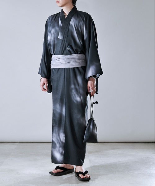 アソート浴衣3点セット【浴衣＋兵児帯＋巾着】（浴衣）｜Ellno Loset