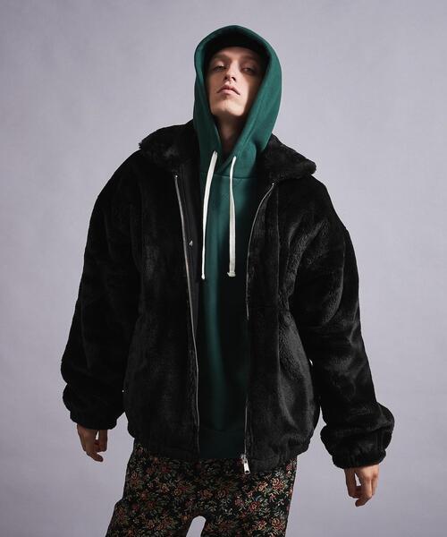 MONKEY TIME（モンキータイム）の「＜monkey time＞ FAUX FUR ZIP BLSN